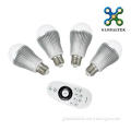 E27 led light bulb with remote 2.4G control Brightness & Color